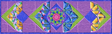 On the Bright Side Poppy Kaleidoscope Table Runner Kit