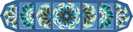 TR220208WKaleidoscopeFanMeadowBloomWildflowerTableRunnerDarkTemplate