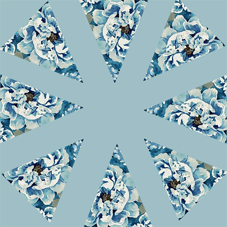 Porch View Kaleidoscope Quilt Block Kit