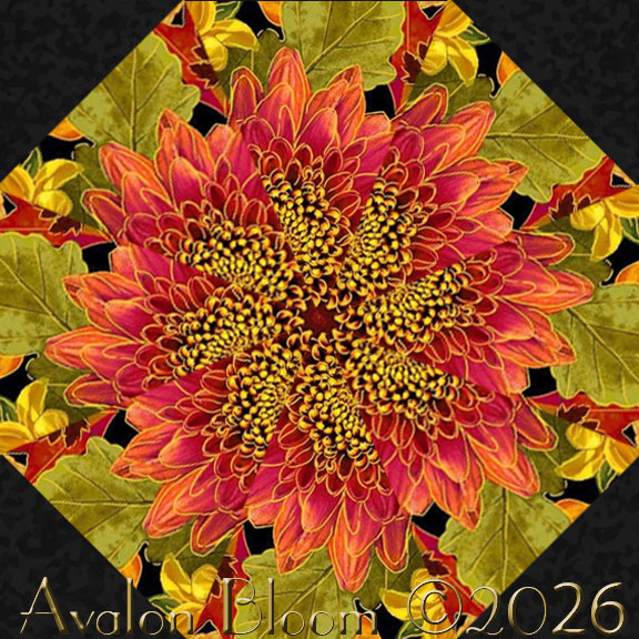 Give Thanks Harvest Bouquet Kaleidoscope Quilt Block Kit