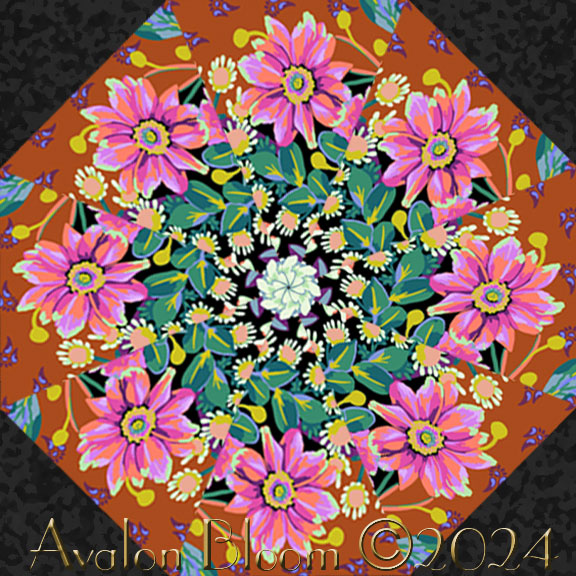 Anna Maria Horner Good Gracious Beata's Garden pre-cut kaleidoscope quilt block kit