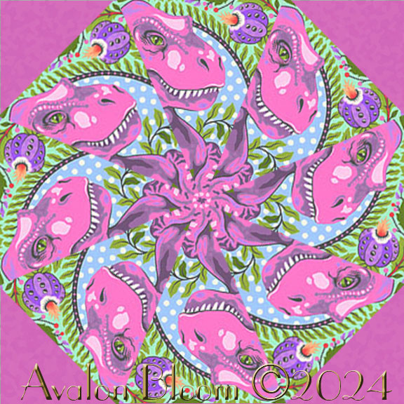 Tula Pink Roar Kaleidoscope Quilt Block Kit