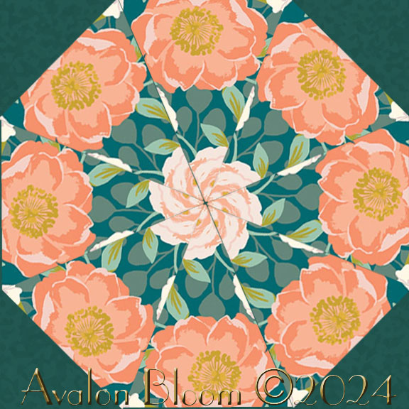 Blossom Lane Kaleidoscope Quilt Block Kit