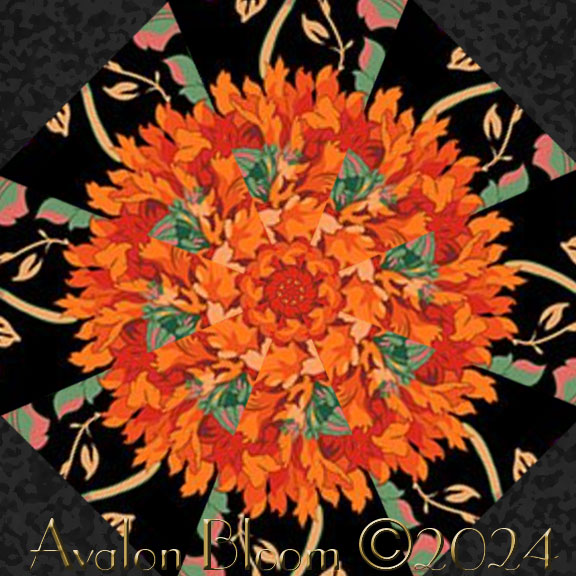 Kaffe Fassett Papaver Kaleidoscope Quilt Block Kit