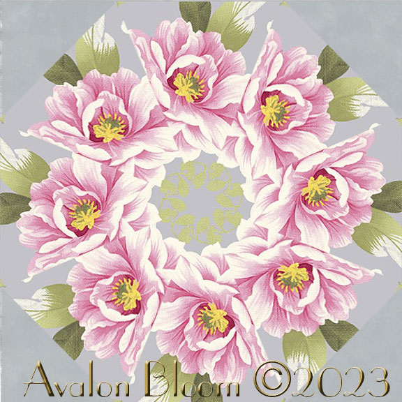 Camellia by Jackie Robinson Kaleidoscope Quilt Block Kit