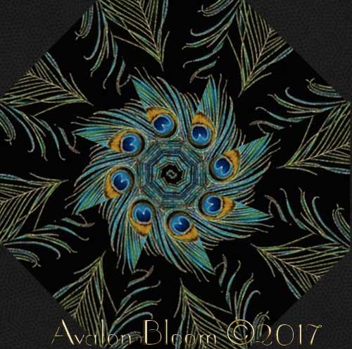 Plume Kaleidoscope Quilt Block Kit