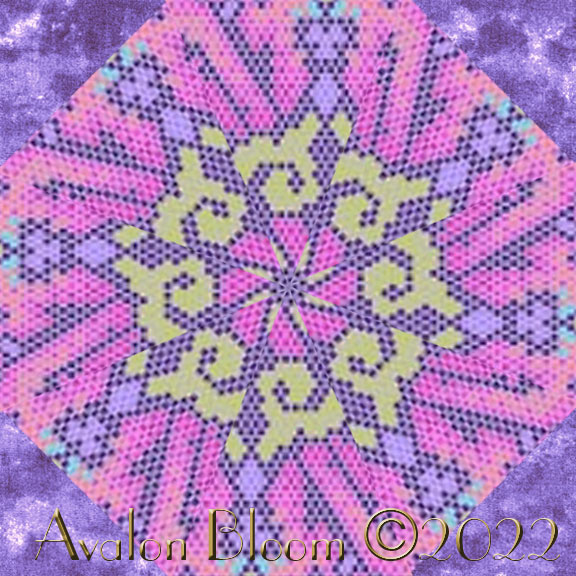 Tula Pink Parisville Deja Vu Kaleidoscope Quilt Block Kit