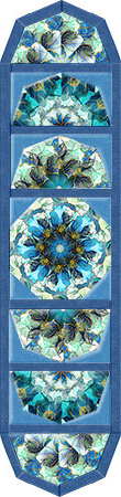 Flourish Seamist Kaleidoscope Quilt Table Runner Kit