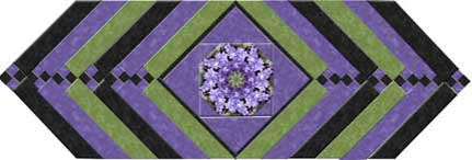 Lilacs French Braid Table Runner Kit