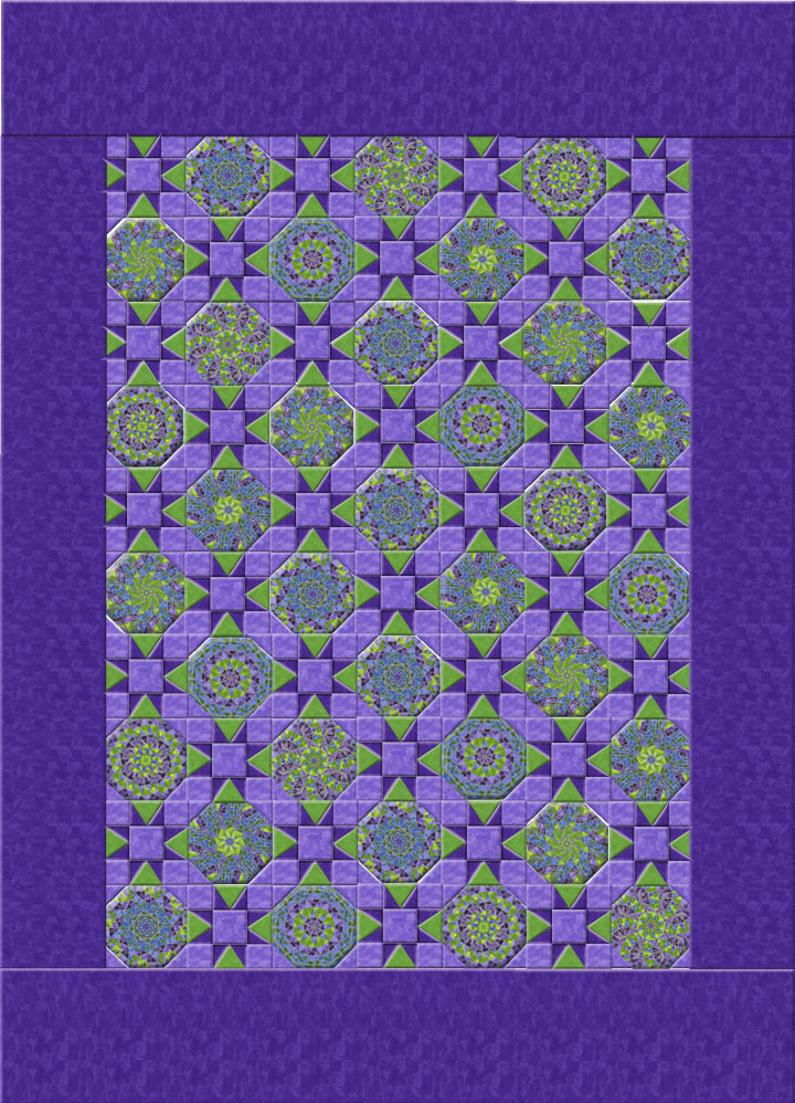 Kallusions Queen Kaleidoscope Quilt Pattern