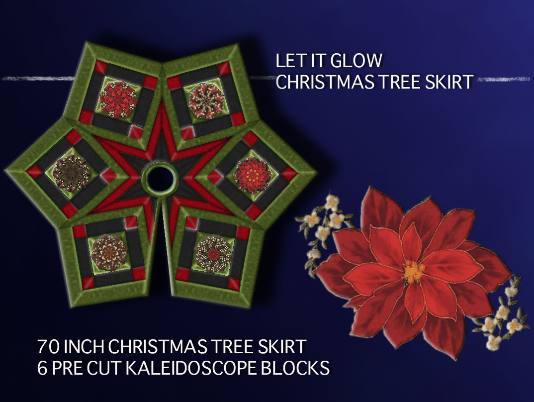 Let It Glow Star Christmas Tree Skirt Kit