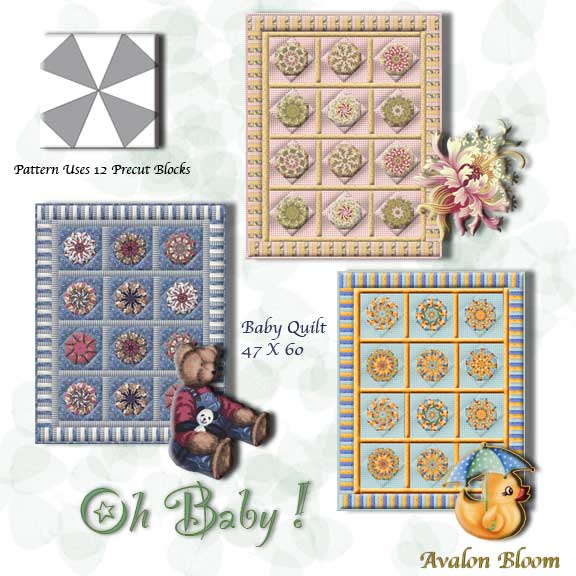 Oh Baby Kaleidoscope Quilt Pattern