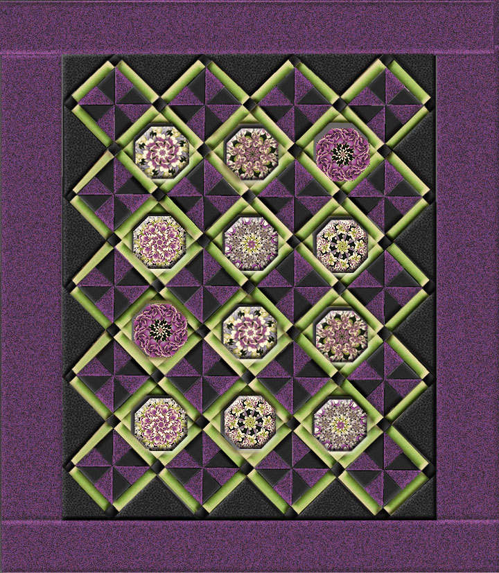 Pinwheels and Kaleidoscopes Quilt Pattern