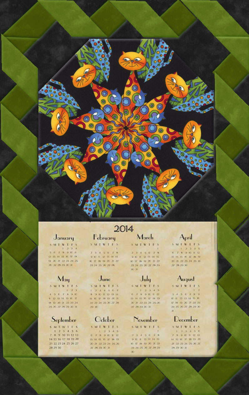 Playing Cat and Mouse Calendar Wall Hanging Kit