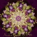 Aubergine Kaleidoscope Quilt Block Kit