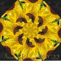 Sunflowers Kaleidoscope Quilt Block Kit