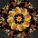 Autumn Splendor Fall Folliage Kaleidoscope Quilt Block Kit