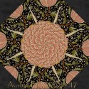 William Morris 2017 EbonyKaleidoscope Quilt Block Kit