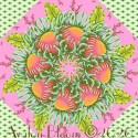 Tula Pink Floral Reef Friends and Anemones Coraline Kaleidoscope Quilt Block Kit