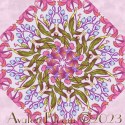 Tula Pink Pretty in Pink Dragonfruit II Daydreamer Kaleidoscope Quilt Block Kit