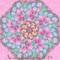 Kaffe Fassett Artisan Pink  Kaleidoscope Quilt Block Kit