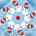 Sweet Season Snowmen Kaleidoscope Quilt Block Kit