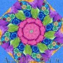 On the Bright Side Poppy Kaleidoscope Quilt Block Kit