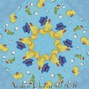 Kountry Kiddos Rubber Duckies Kaleidoscope Quilt Block Kit