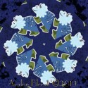 Dino Glow int the Dark Kaleidoscope Quilt Block Kit