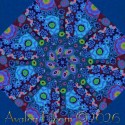 Vintage Millefiore Blue by Kaffe Fassett Kaleidoscope Mug Rug Kit
