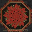 Joyful Season Poinsettias Kaleidoscope Quilt Block Kit