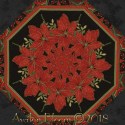 Joyful Season Poinsettias Kaleidoscope Quilt Block Kit