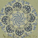 Emery Walker Elmcote Dearle Blue Kaleidoscope Quilt Block Kit