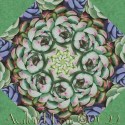 One of a Kind Succulents Kaleidoscope Quilt Block Kit