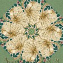 Morris & Co. Loden Small Citrus Sage Pimpernel  Kaleidoscope Quilt Block Kit