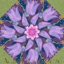 Superbloom Wildflowers Ombre Kaleidoscope Quilt Block Kit