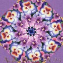 Flower Shoppe Pansy Kaleidoscope Quilt Block Kit