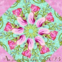 Tula Pink Oh Nuts Glimmer Kaleidoscope Quilt Block Kit