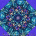 Fantasy Leafy Vine Dragonfly Illusion Kaleidoscope Quilt Block Kit