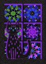 A Purrfect View Laser Cut Appliqué Cat 1 Quilt Hanging