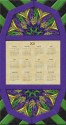 Kaleidoscope Fan Calendar Wall Hanging Pattern and Insert