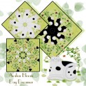 Day Dreamer Lemon Grass Kaleidoscope Quilt block Kit
