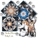 Kitty Cat Kaleidoscope Quilt Block Kit