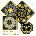 Queen Bee Sunflower Kaleidoscope Quilt Block Kit