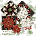 Poised Poinsettias Kaleidoscope Quilt Block Kit