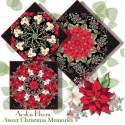 Winter White Sweet Christmas Memories Kaleidoscope Christmas Stocking  Kit