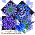 Meadow Bloom Wildflower Spinning Flagstones Kaleidoscope Quilt Kit