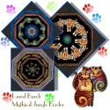 Laurel Burch Mythical Jungle Border Kaleidoscope Quilt block Kit