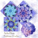 Hydrangea Garden Kaleidoscope Quilt Block Kit