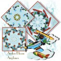 Airplane Kaleidoscope Quilt Block Kit